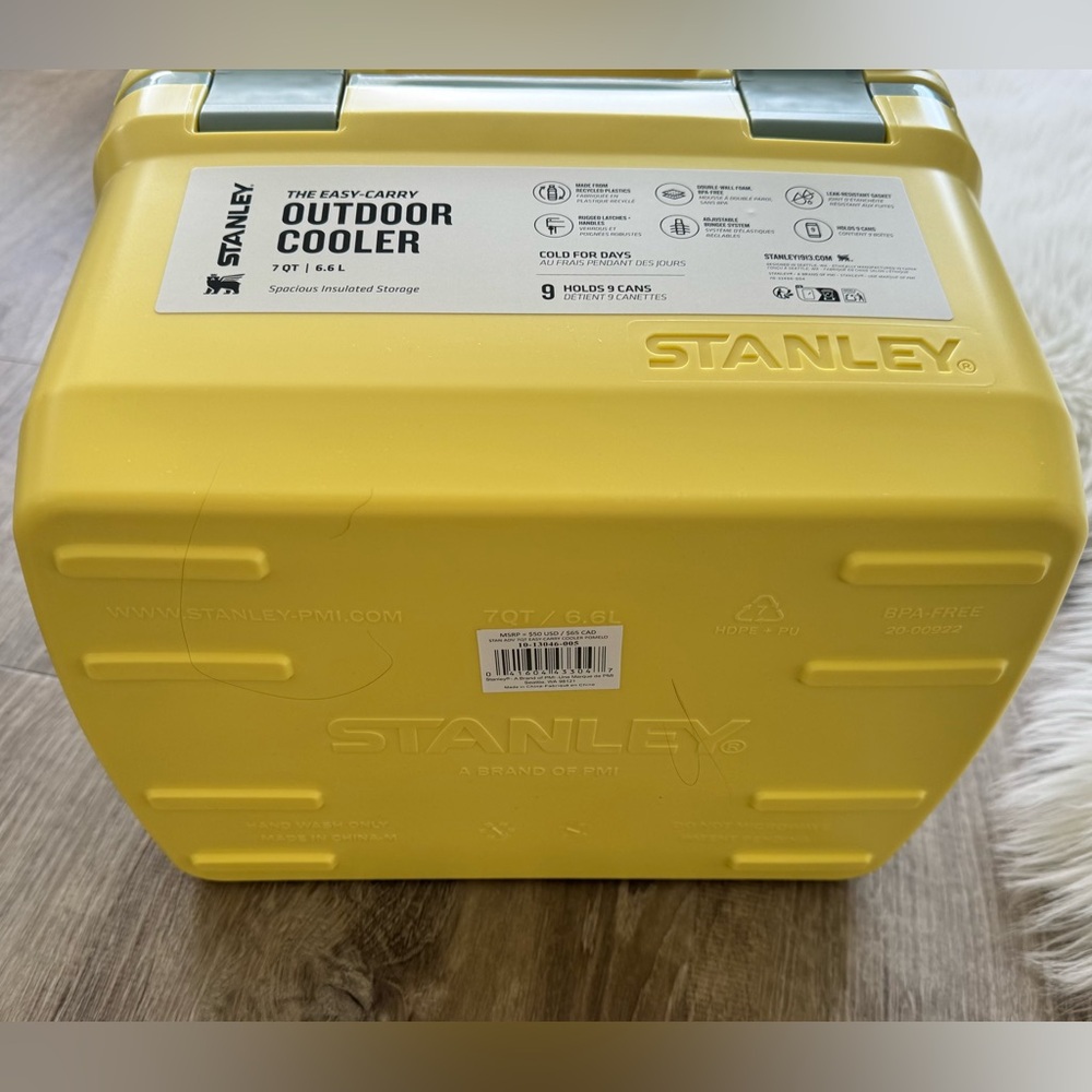 💛 STANLEY Easy-Carry Outdoor Cooler 7 QT Pomelo - Picture 5 of 16